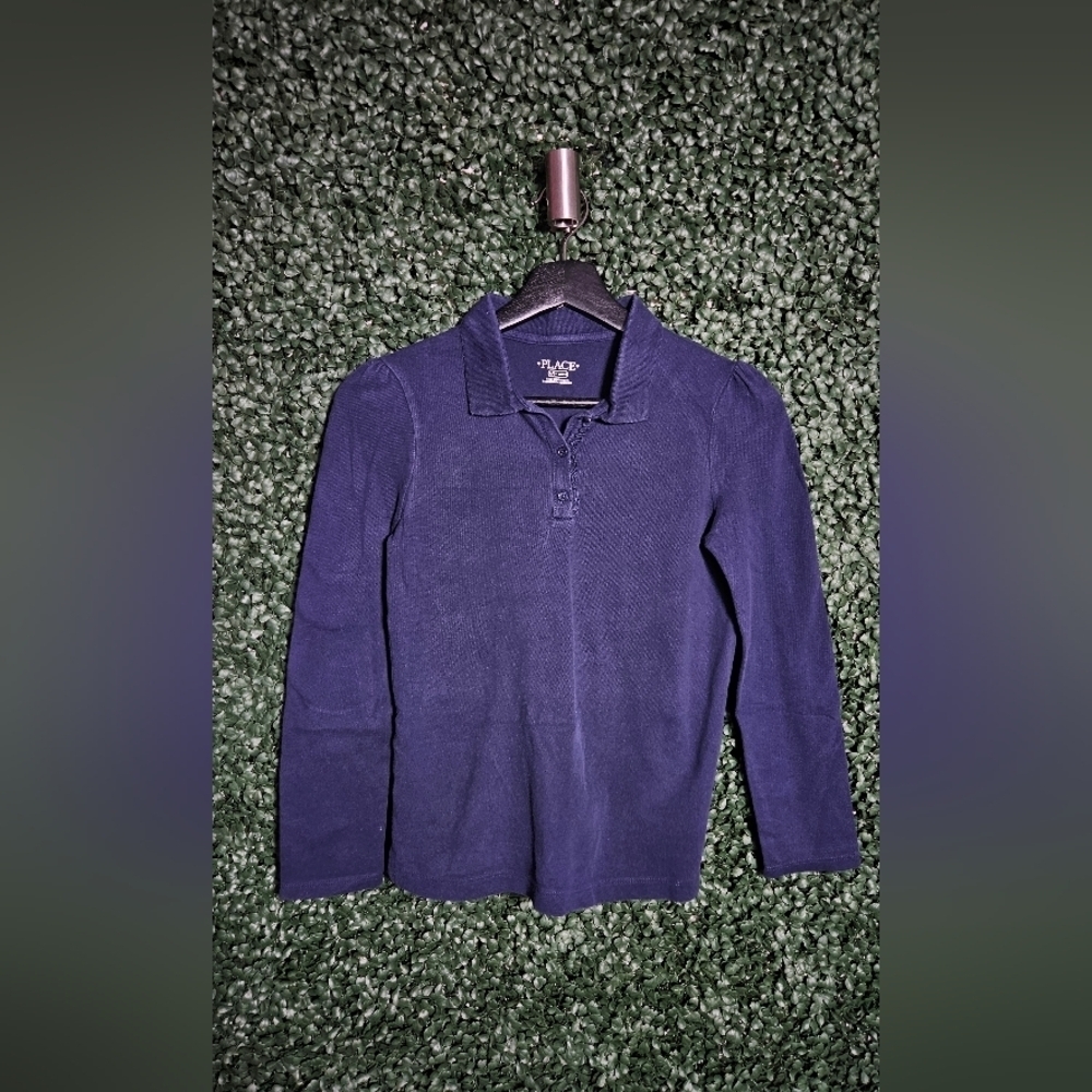 Navy Blue Girls School Shirt